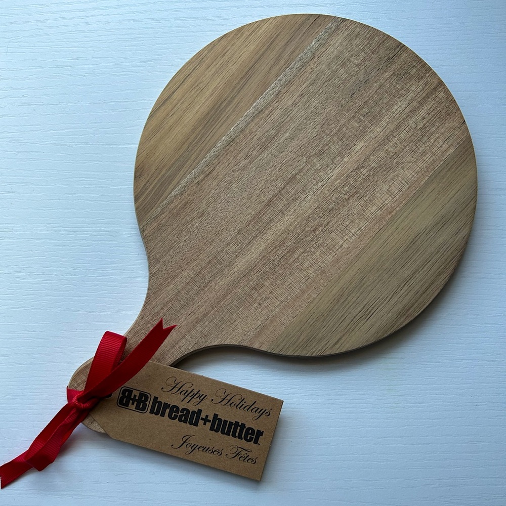 NWT bread and butter wooden board